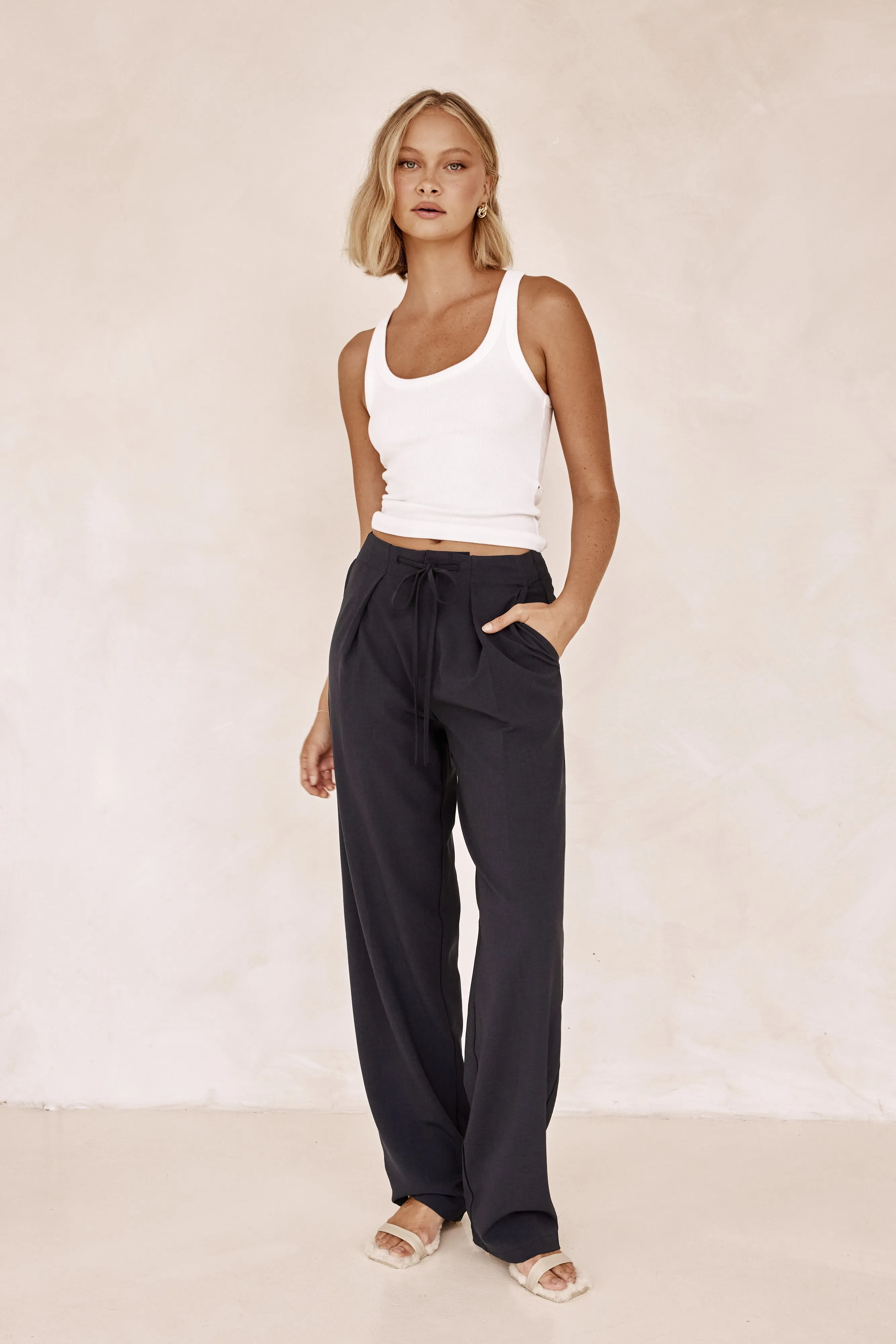Fallon Pant (Navy) sold by Runway Scout