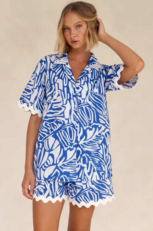Solace Shirt (Blue) sold by Runway Scout