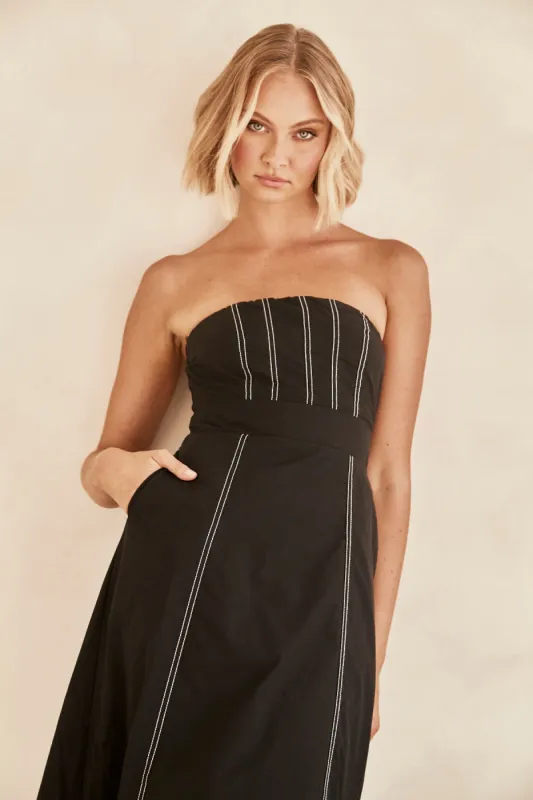 Louise Maxi Dress (Black) sold by Runway Scout