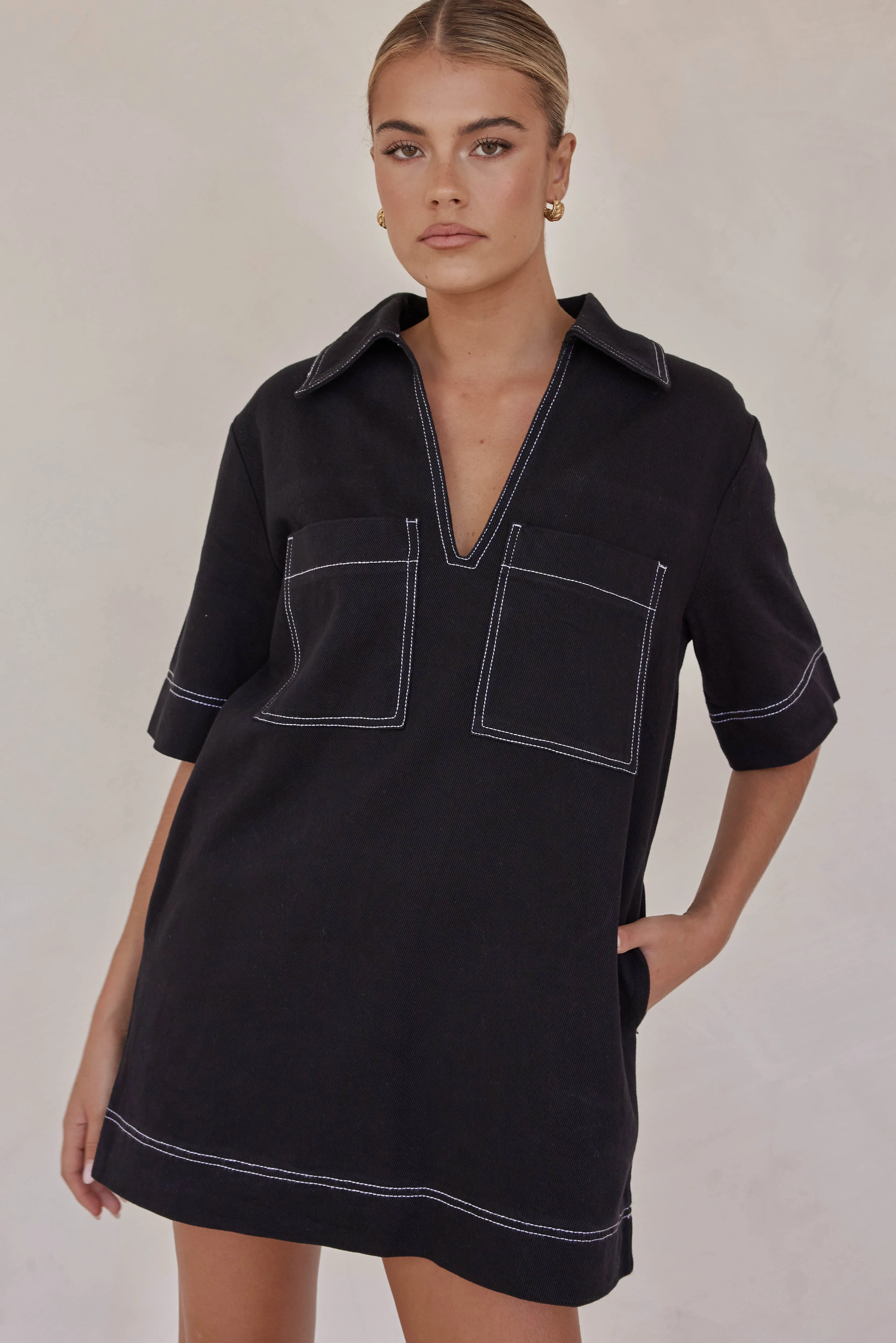 Tara Mini Dress (Black) sold by Runway Scout product image thumbnail 3