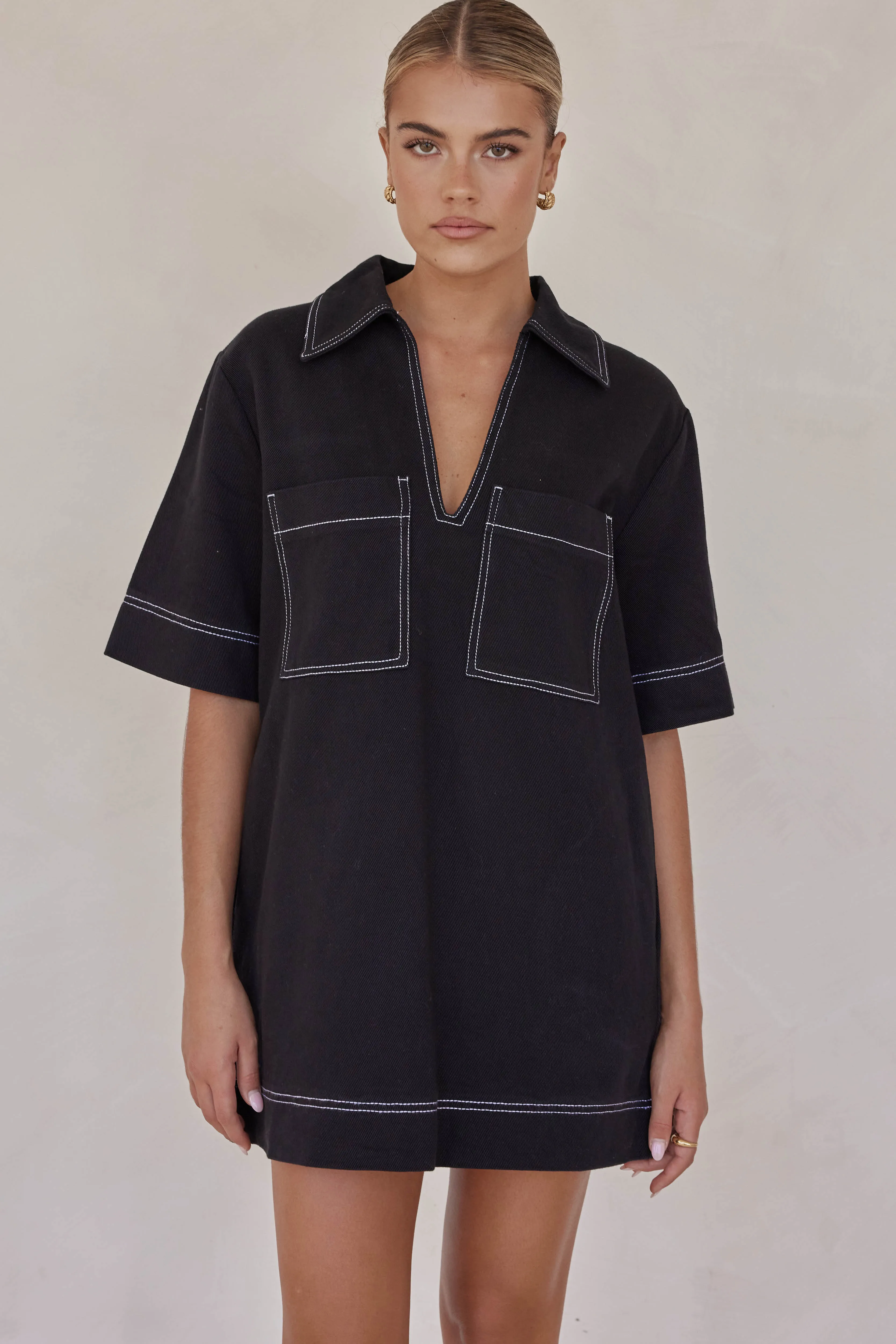Tara Mini Dress (Black) sold by Runway Scout