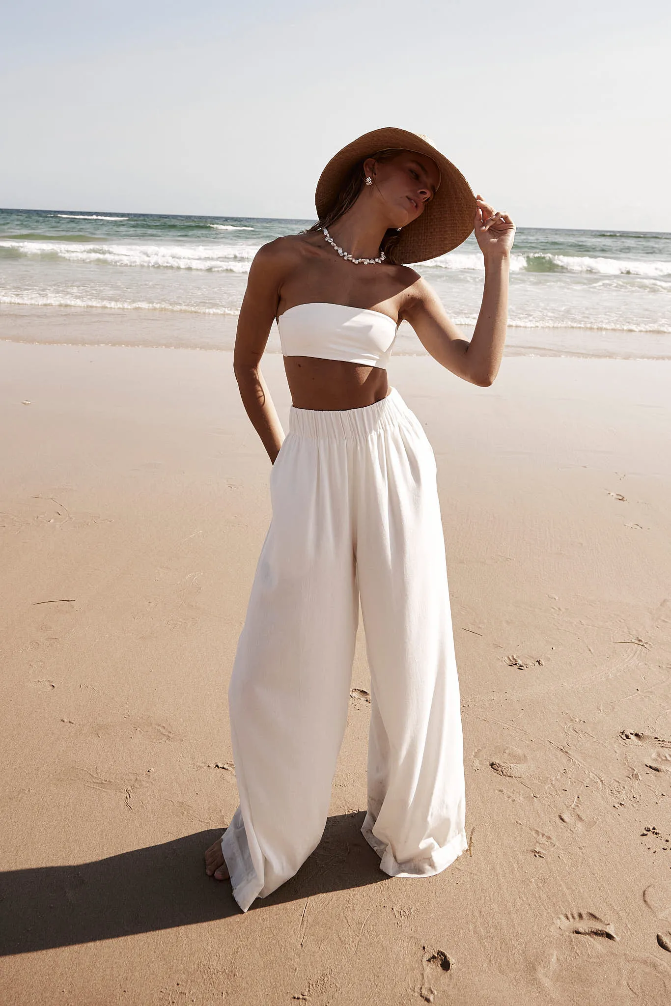 Billie Pant (White) sold by Runway Scout product image thumbnail 4