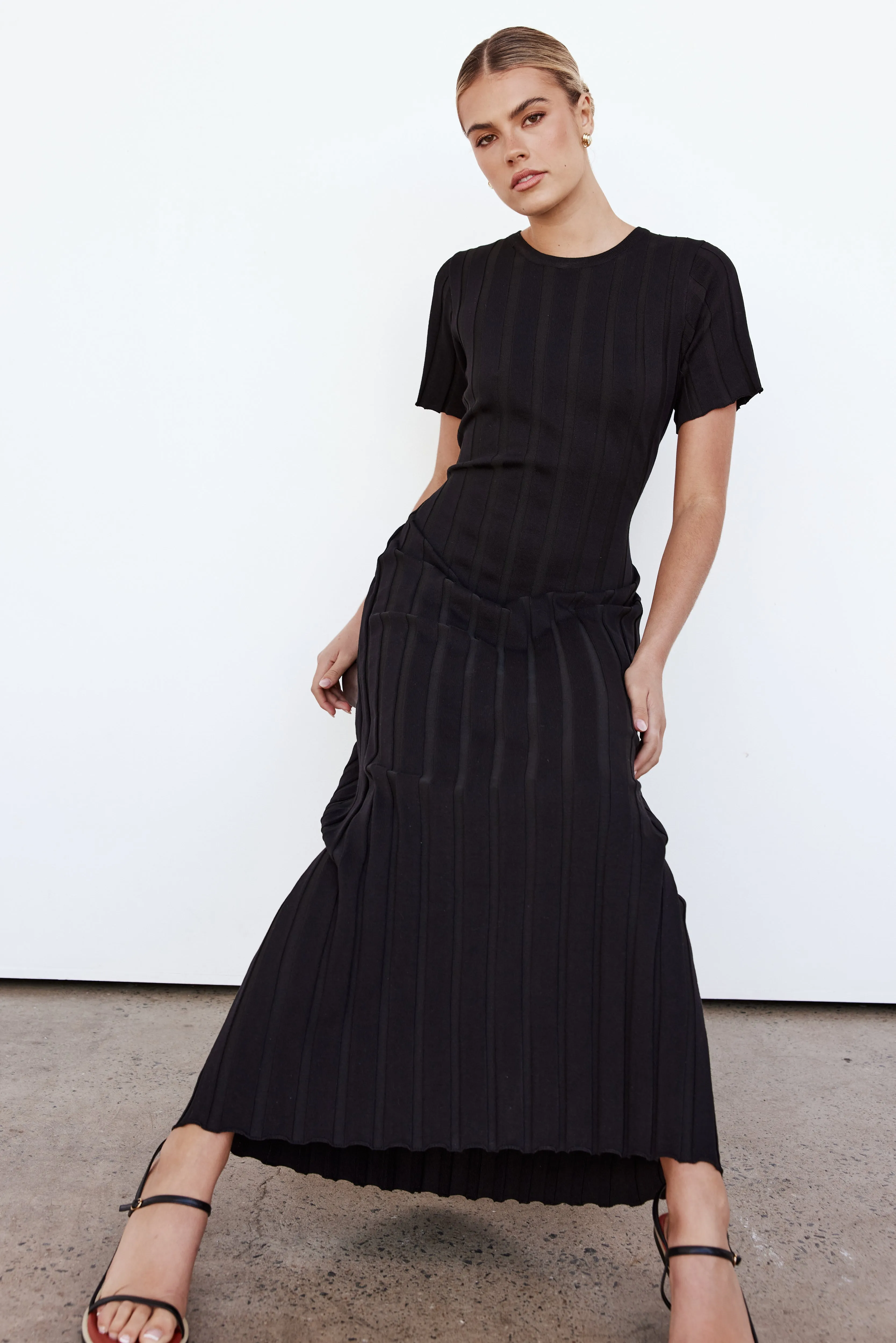 Isha Maxi Dress (Black) sold by Runway Scout