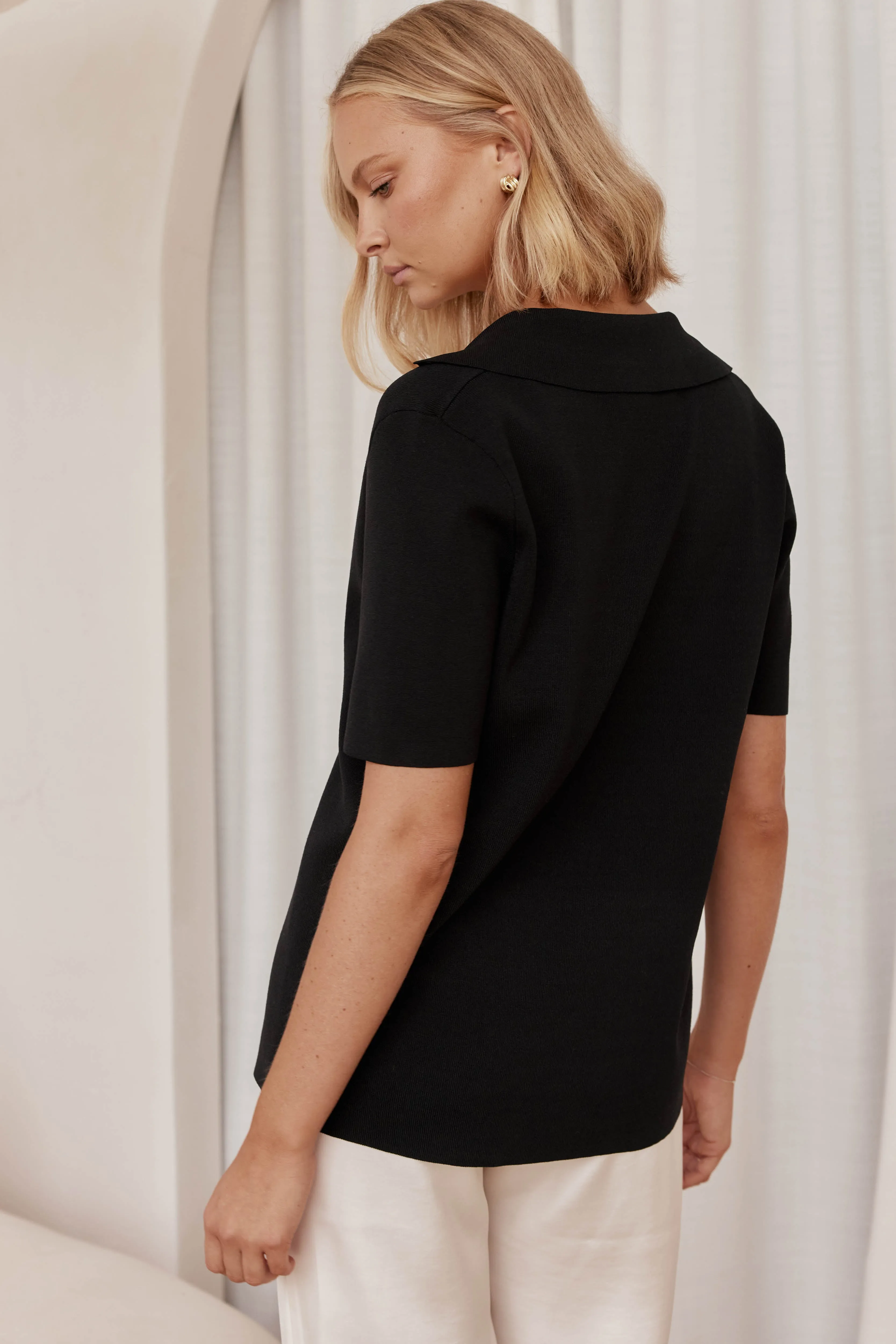 Katana Knit Shirt (Black) sold by Runway Scout product image thumbnail 5