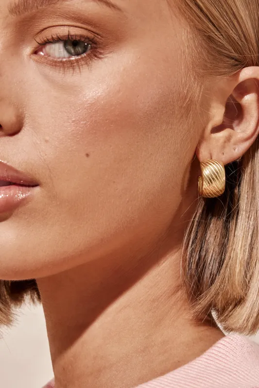 Eliana Earrings (Gold) sold by Runway Scout