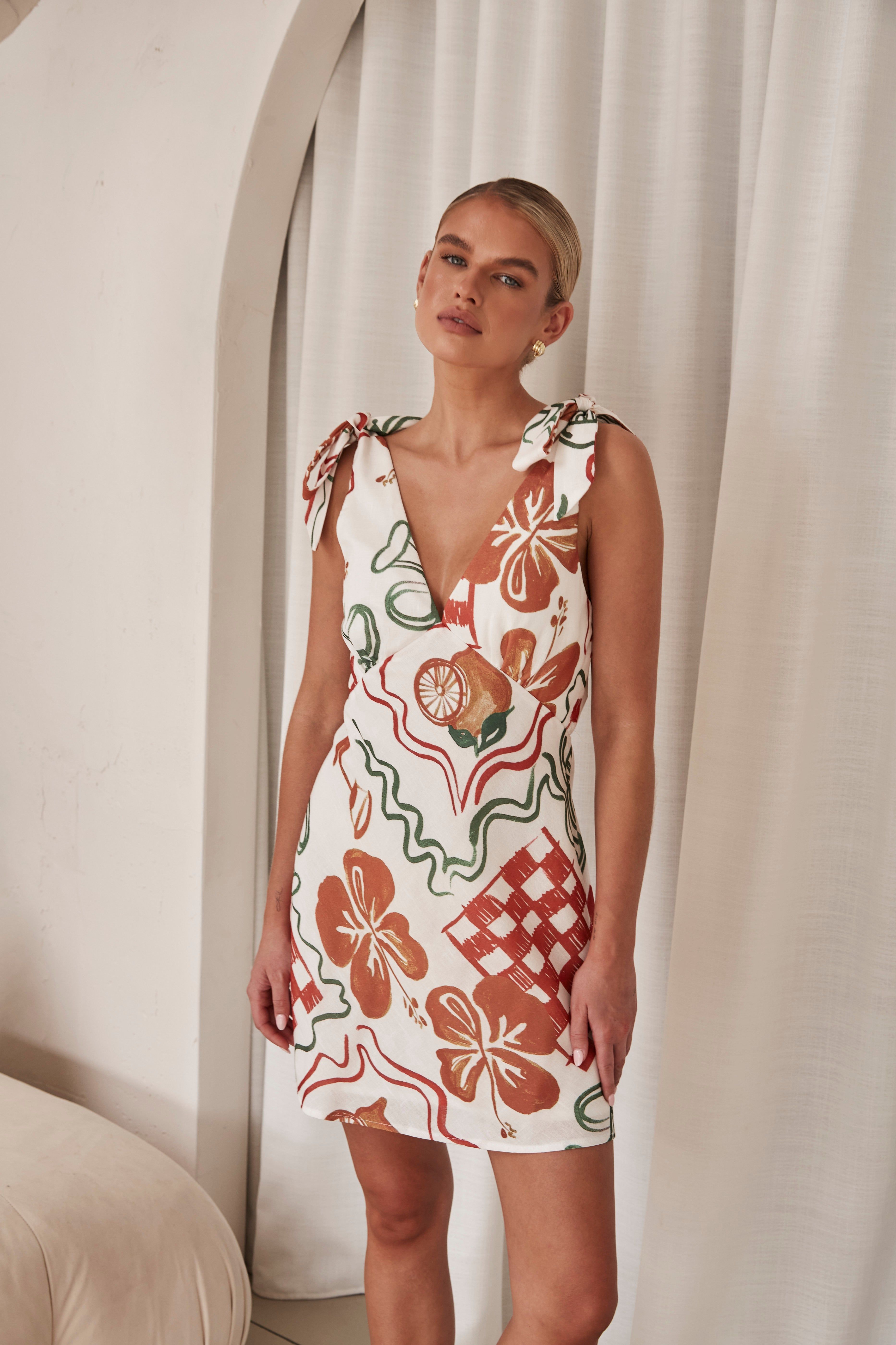 Cienna Mini Dress (Orange) sold by Runway Scout product image thumbnail 2