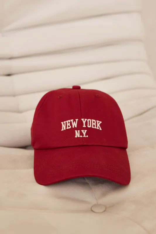 Bobbi Cap (Red) sold by Runway Scout
