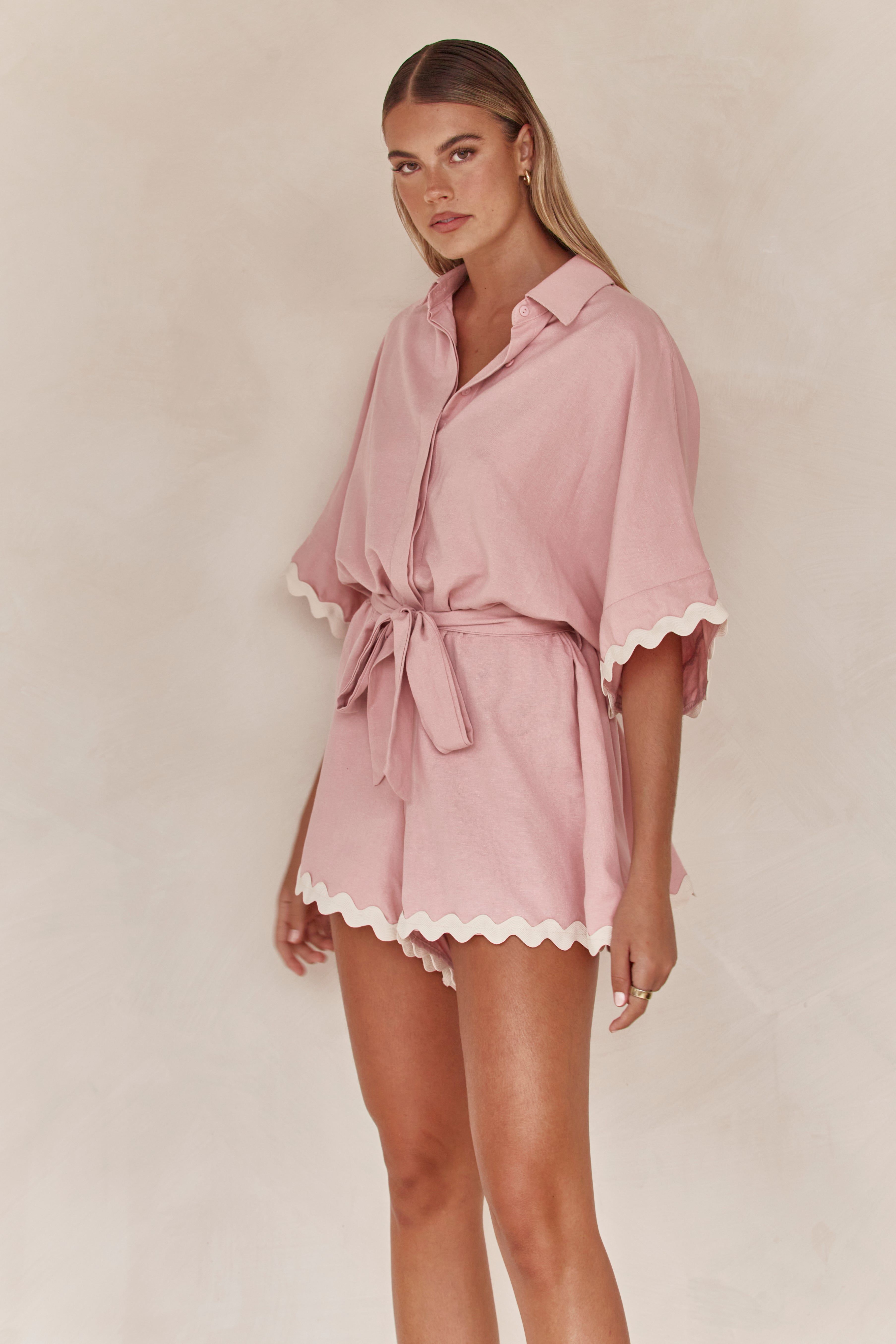 Roma Playsuit (Pink) sold by Runway Scout product image thumbnail 3