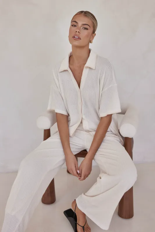 Leslie Set (Cream) sold by Runway Scout