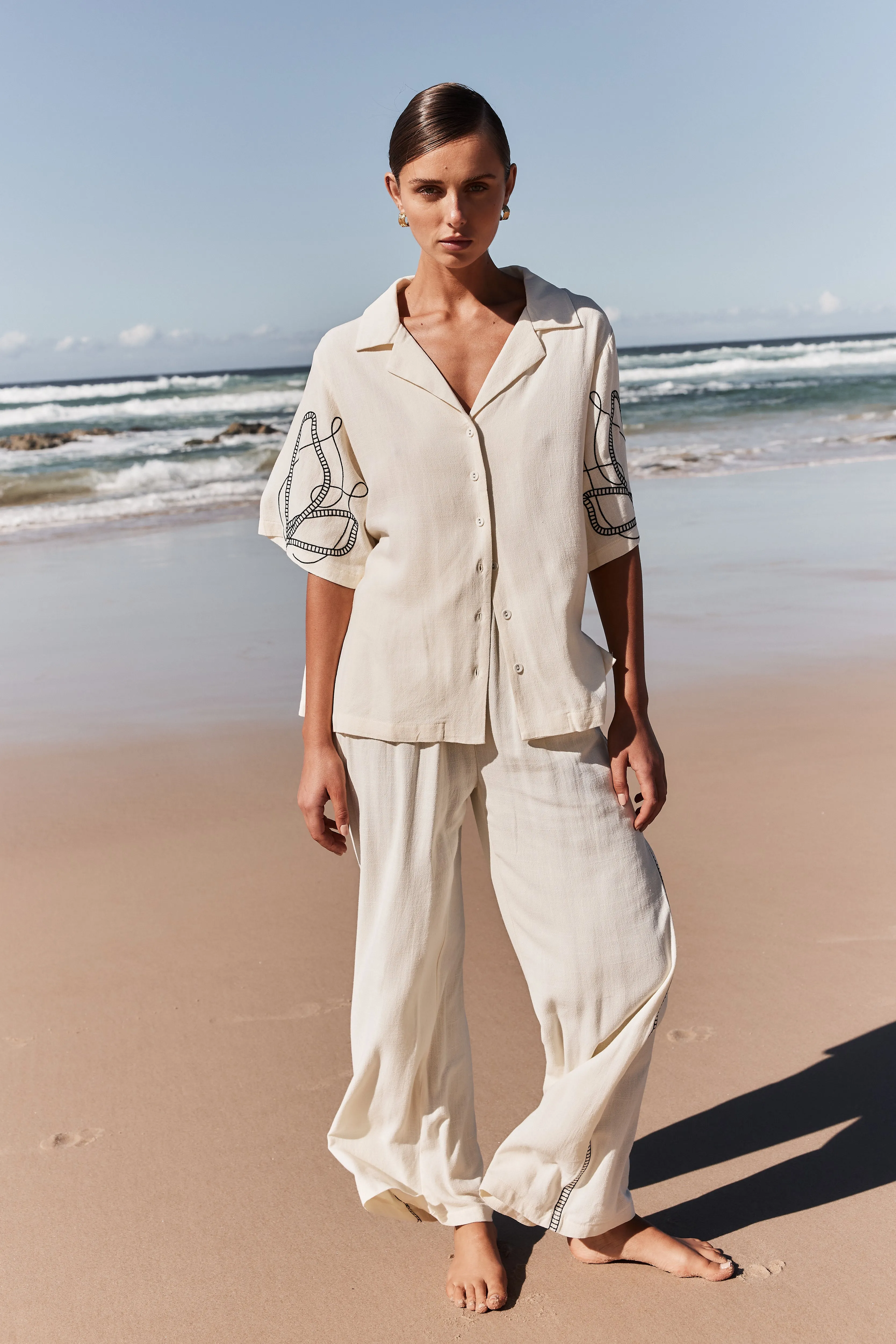 Malik Shirt (Cream) sold by Runway Scout product image thumbnail 4