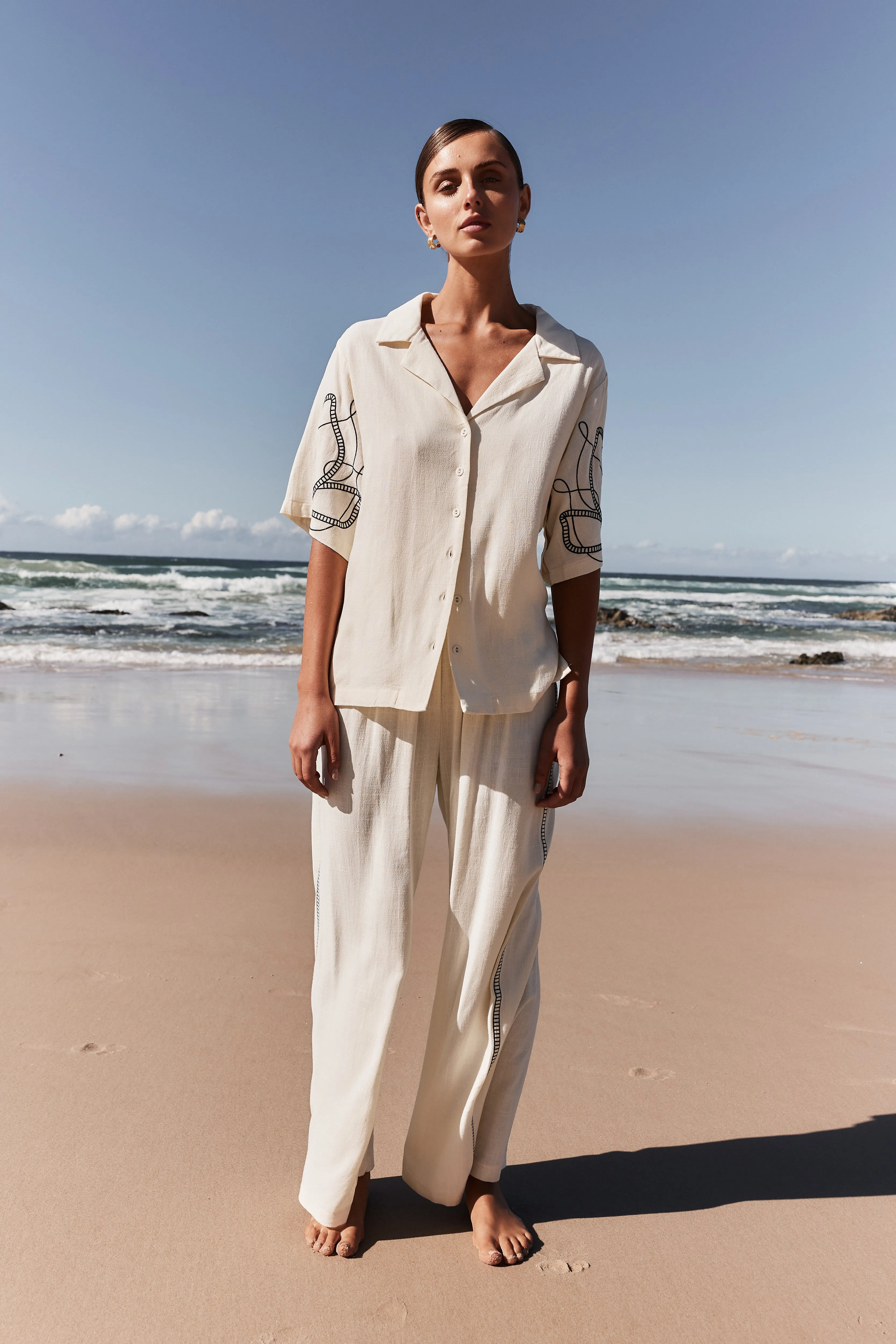 Malik Shirt (Cream) sold by Runway Scout product image thumbnail 3