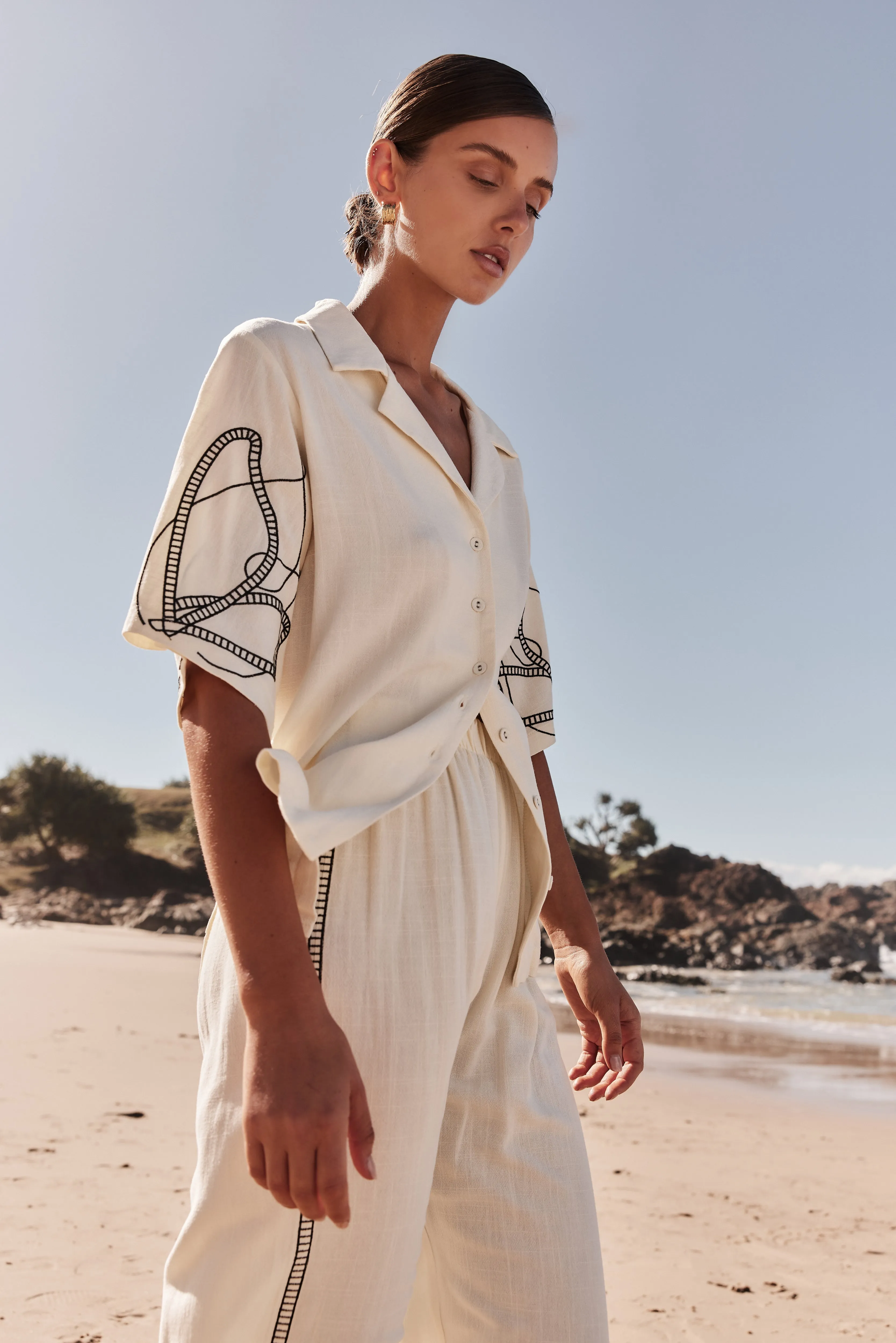 Malik Shirt (Cream) sold by Runway Scout