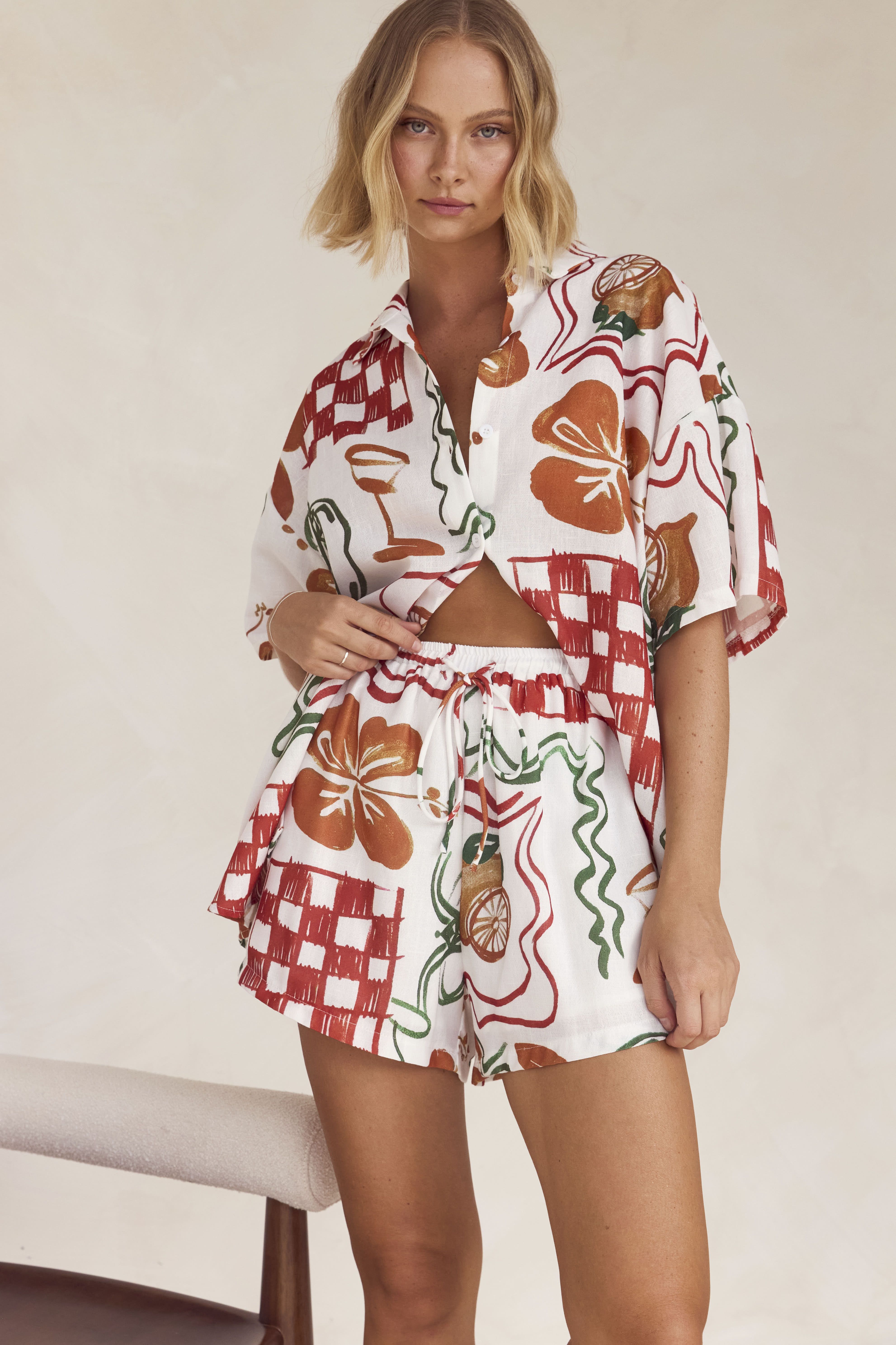 Mona Shirt (White) sold by Runway Scout product image thumbnail 2