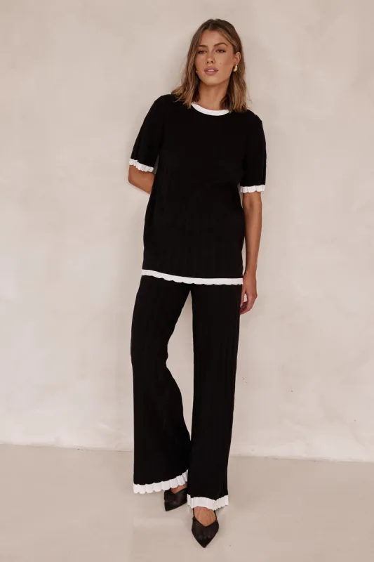 Henny Knit Pant (Black) sold by Runway Scout