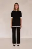 Henny Knit Pant (Black) sold by Runway Scout