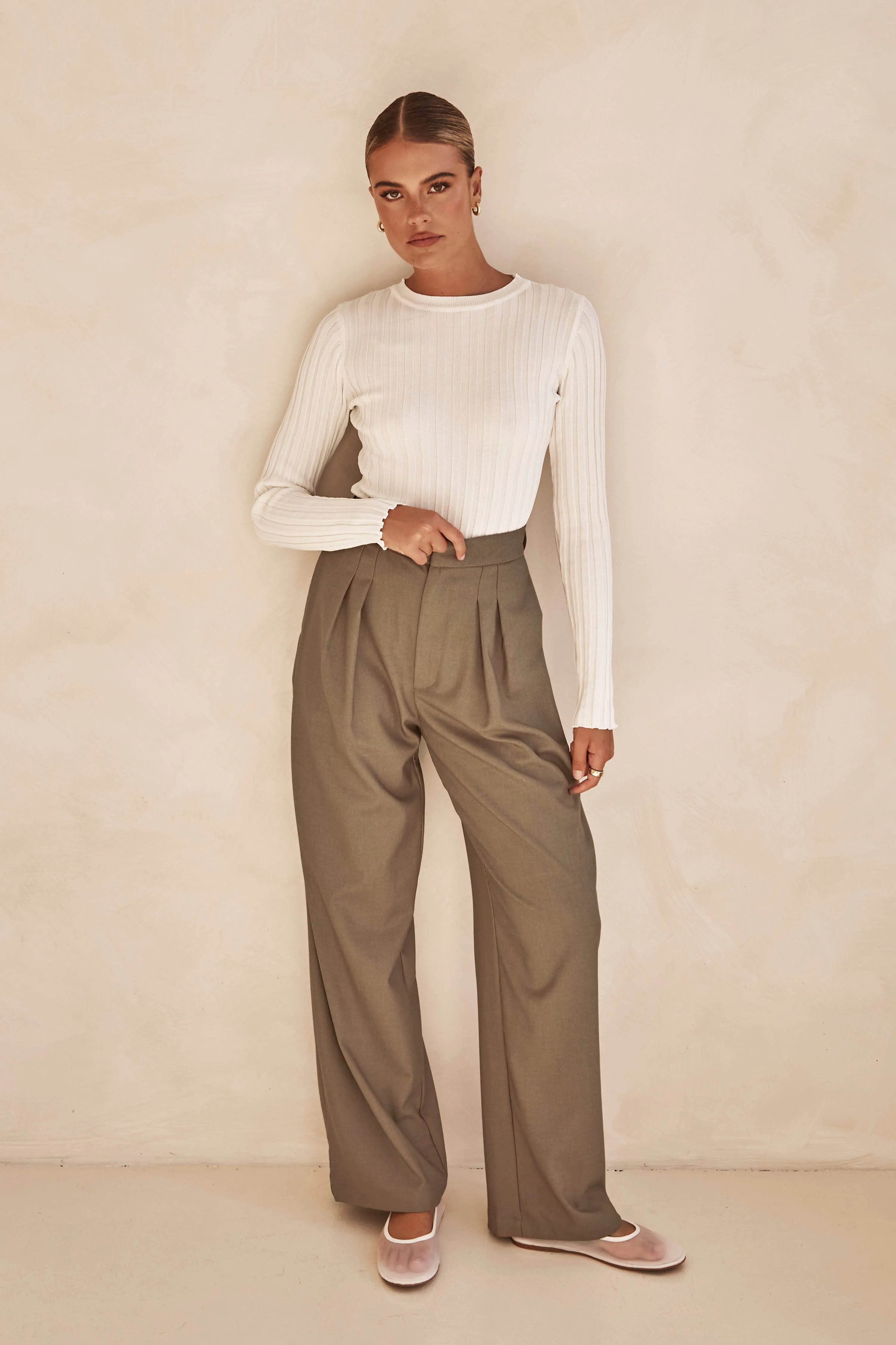 Fuller Knit Top (White) sold by Runway Scout product image thumbnail 3