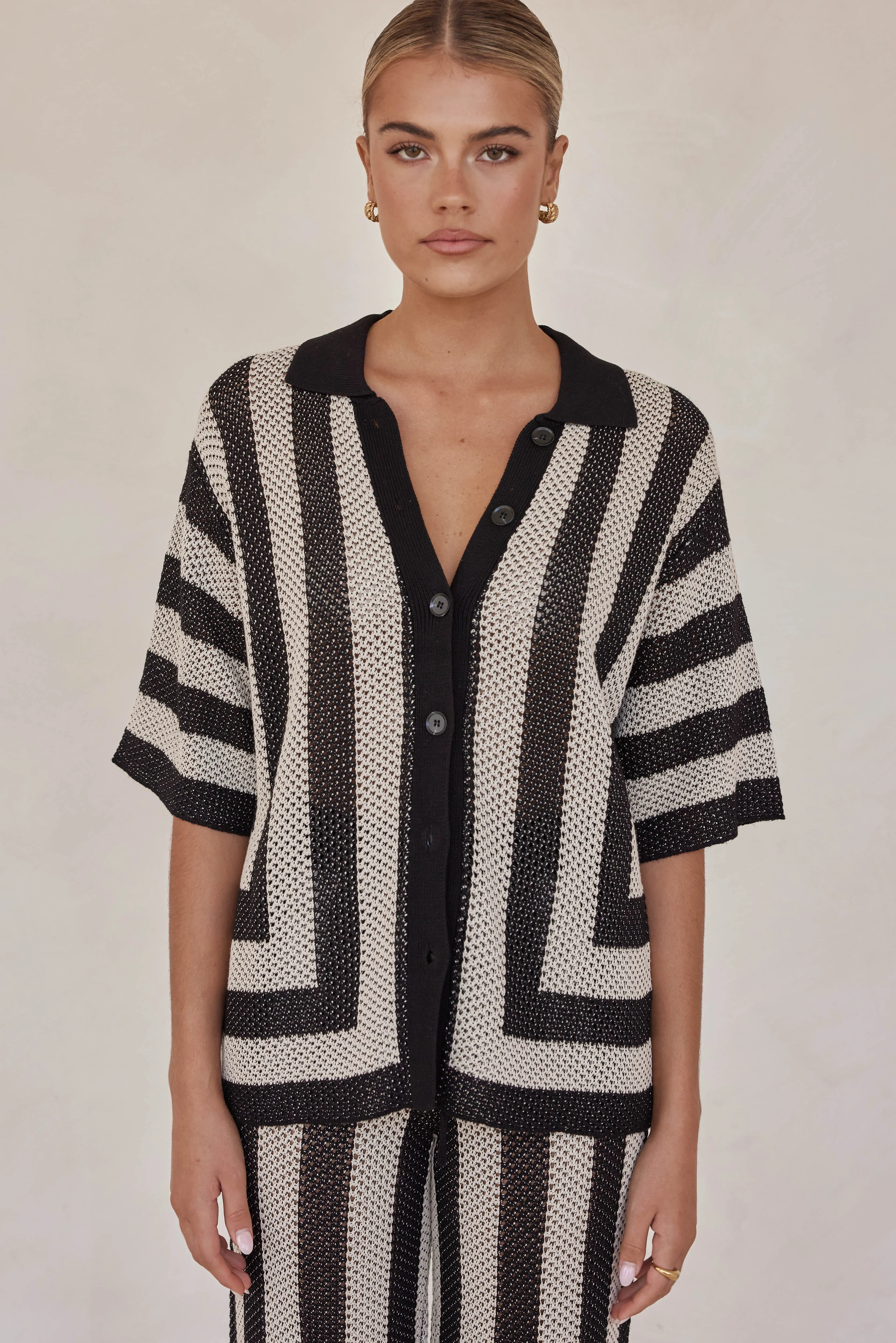 Gia Knit Shirt (Black) sold by Runway Scout product image thumbnail 3
