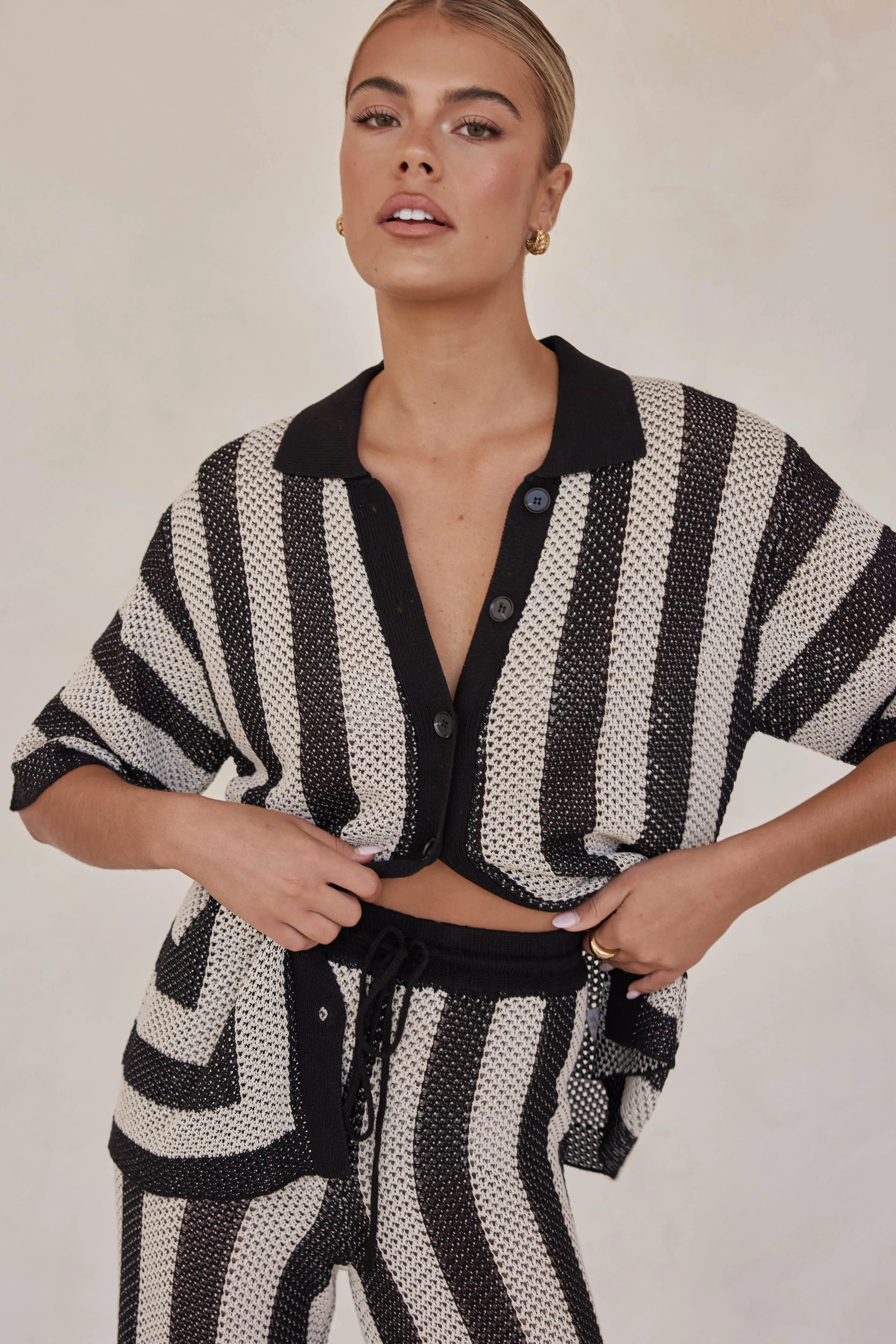 Gia Knit Shirt (Black) sold by Runway Scout product image thumbnail 4