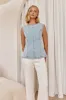 Gracen Denim Top (Blue) sold by Runway Scout
