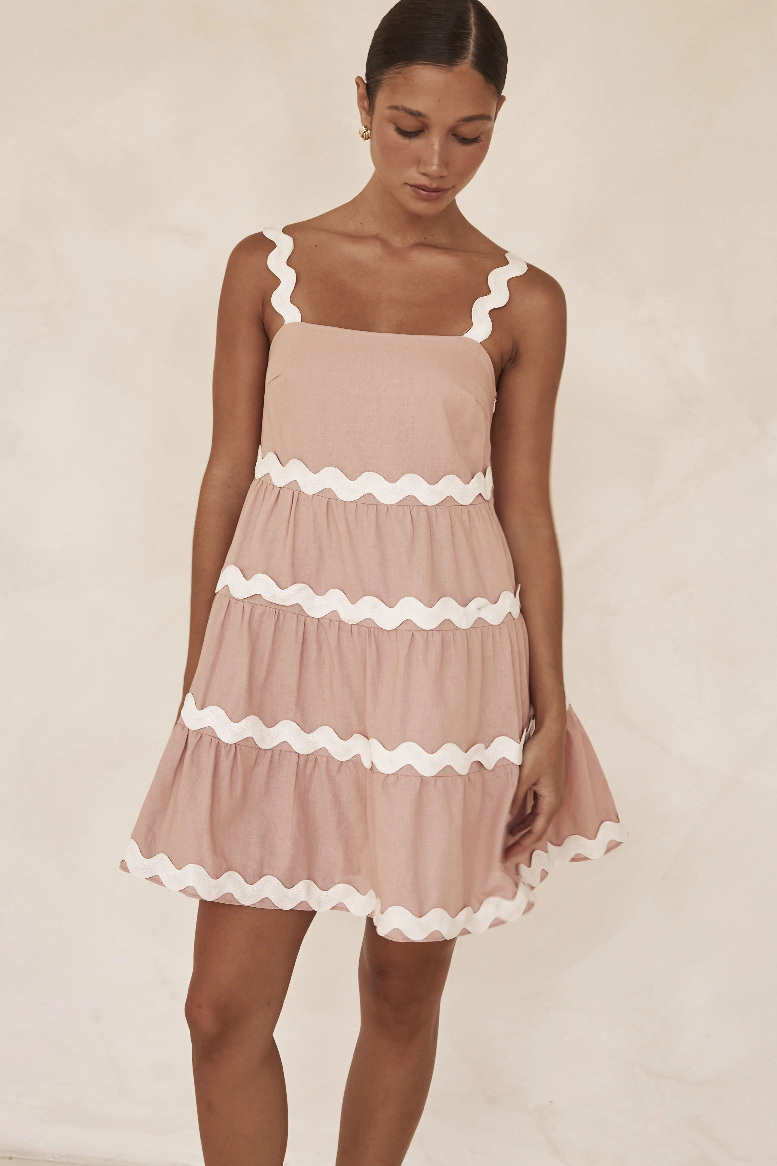 Reya Mini Dress (Blush) sold by Runway Scout product image thumbnail 2