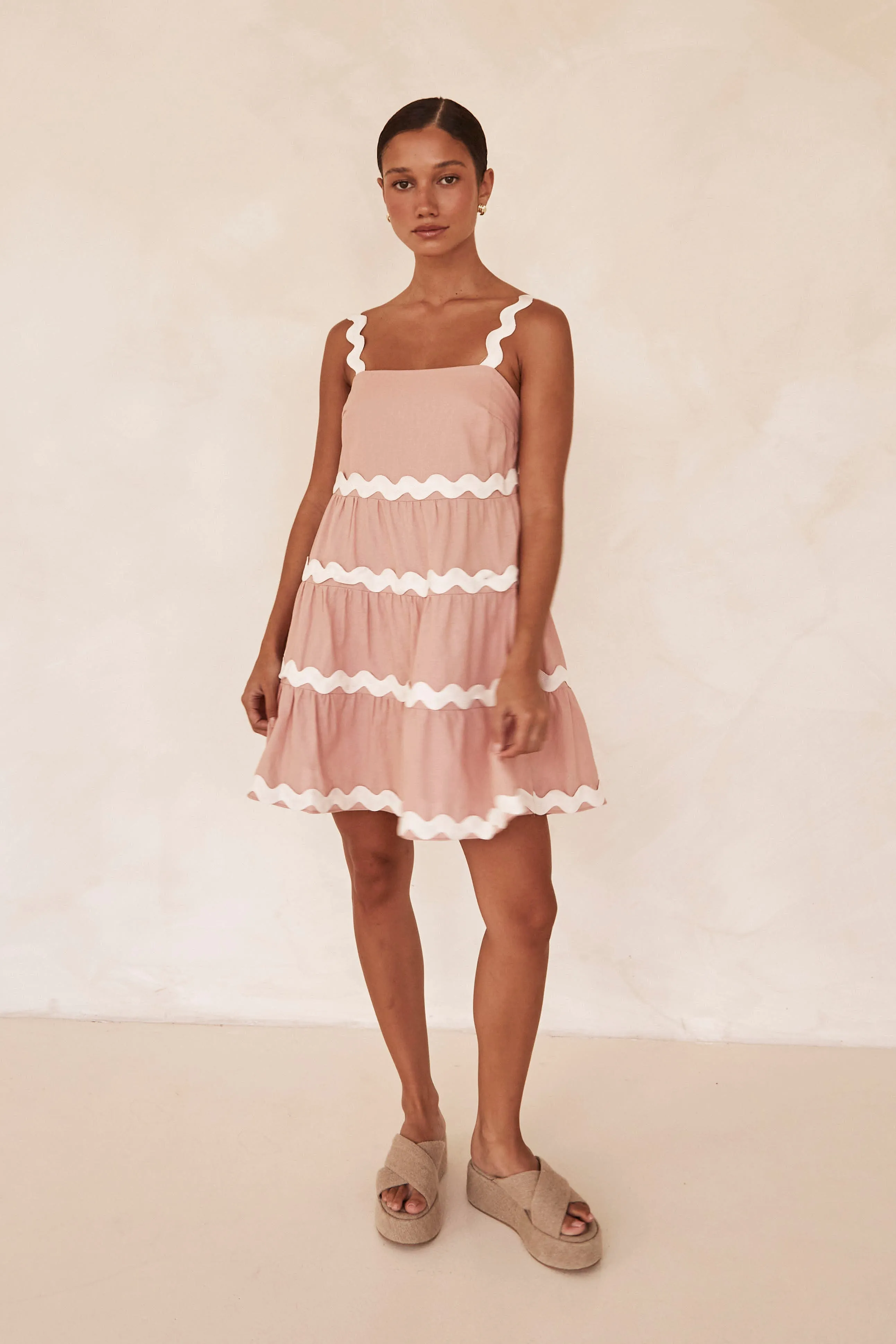 Reya Mini Dress (Blush) sold by Runway Scout product image thumbnail 3