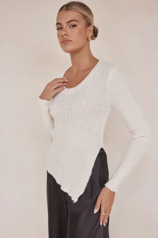 Ivana Knit Top (Cream) sold by Runway Scout