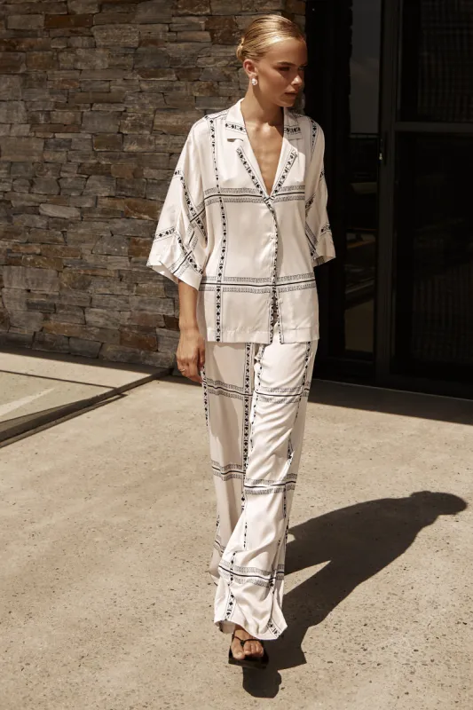 Harley Pant (White) sold by Runway Scout