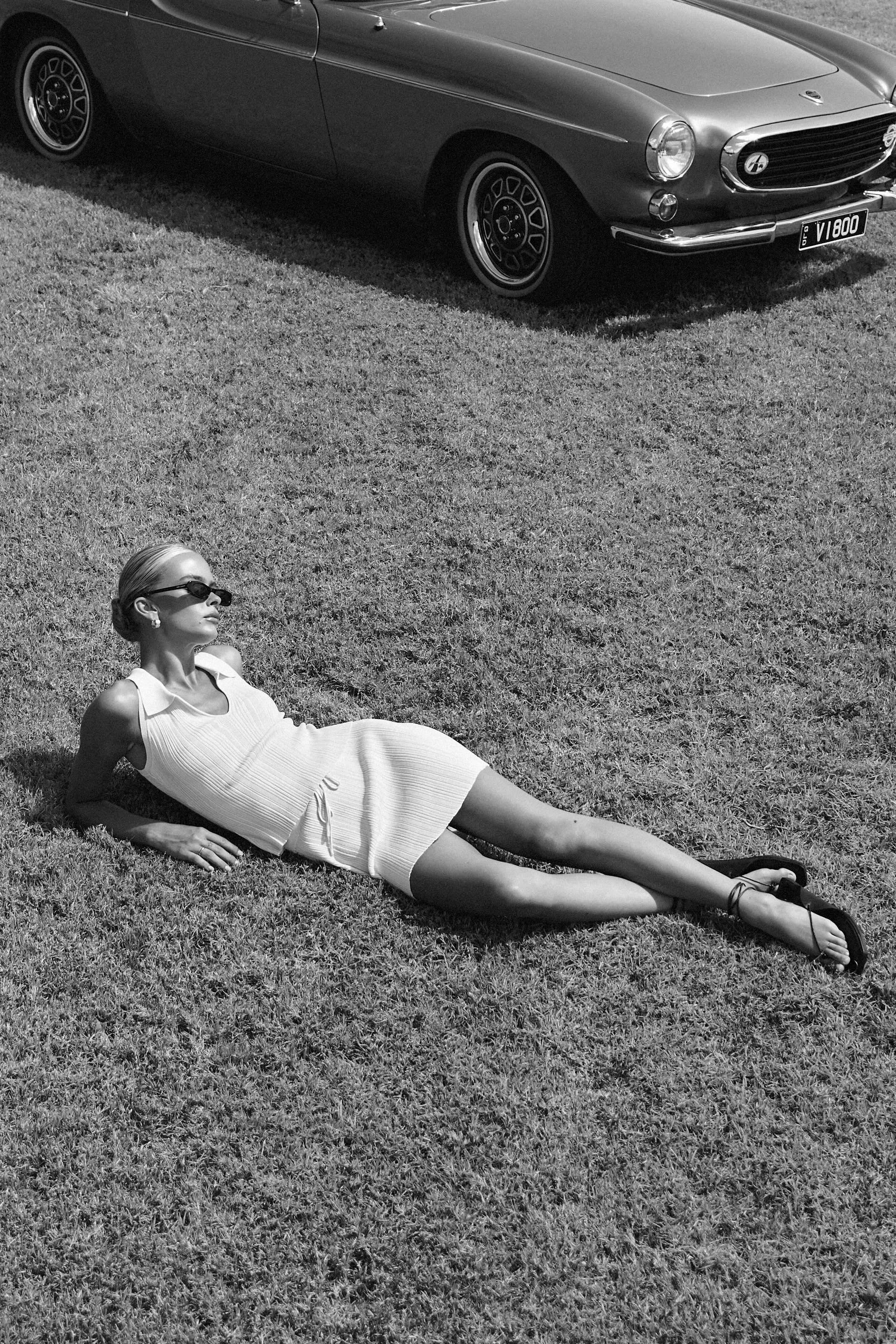 Hills Knit Mini Skirt (Cream) sold by Runway Scout product image thumbnail 3