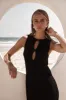 Monnet Knit Maxi Dress (Black) sold by Runway Scout
