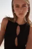 Monnet Knit Maxi Dress (Black) sold by Runway Scout