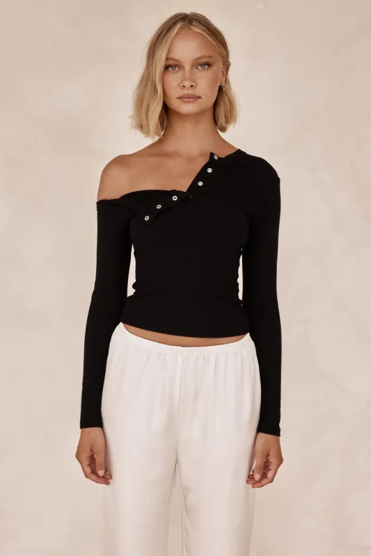 Maya Top (Black) sold by Runway Scout