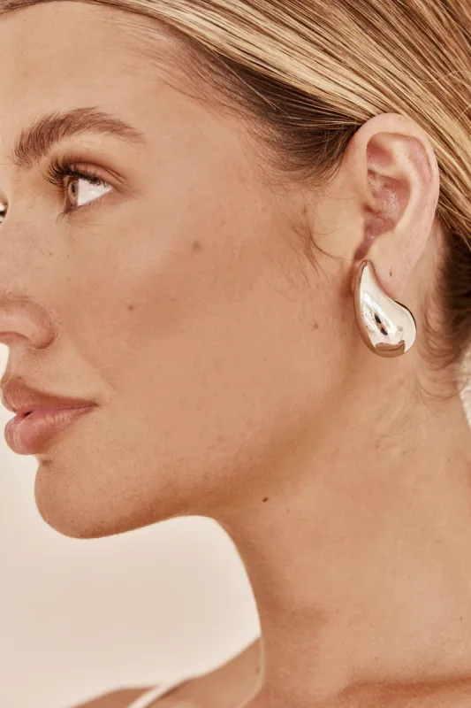 Esa Earrings (Silver) sold by Runway Scout