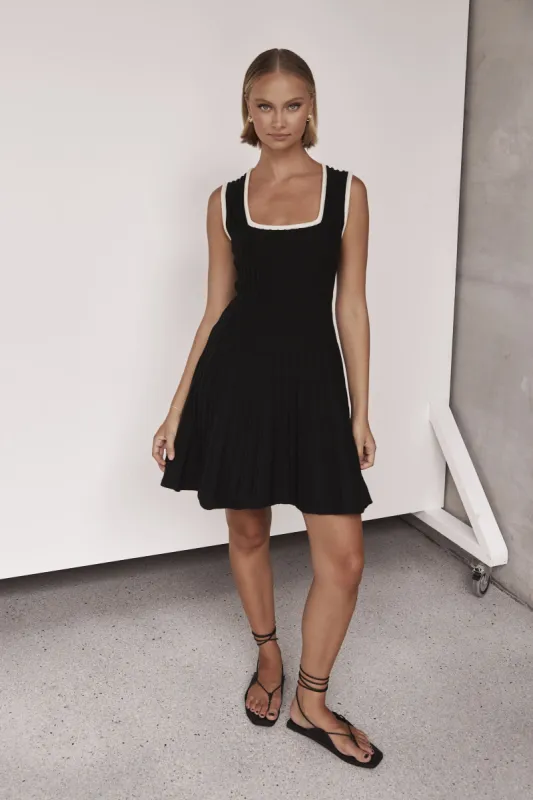Calle Knit Mini Dress (Black) sold by Runway Scout