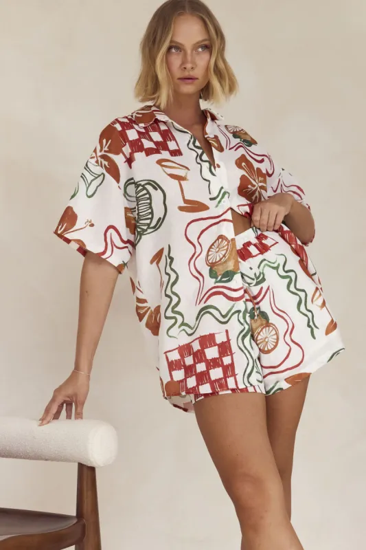 Mona Shirt (White) sold by Runway Scout