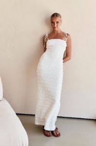 Alessia Maxi Dress (White) sold by Runway Scout