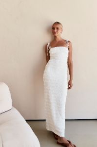 Alessia Maxi Dress (White) sold by Runway Scout