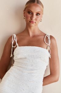 Alessia Maxi Dress (White) sold by Runway Scout