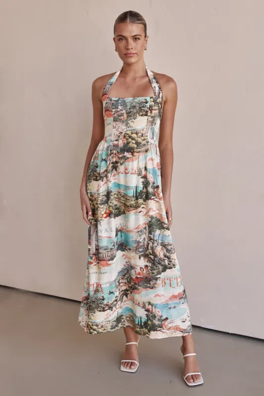 Tiffany Maxi Dress (Blue) sold by Runway Scout