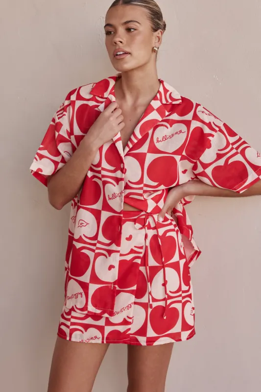 Channing Skirt (Red) sold by Runway Scout