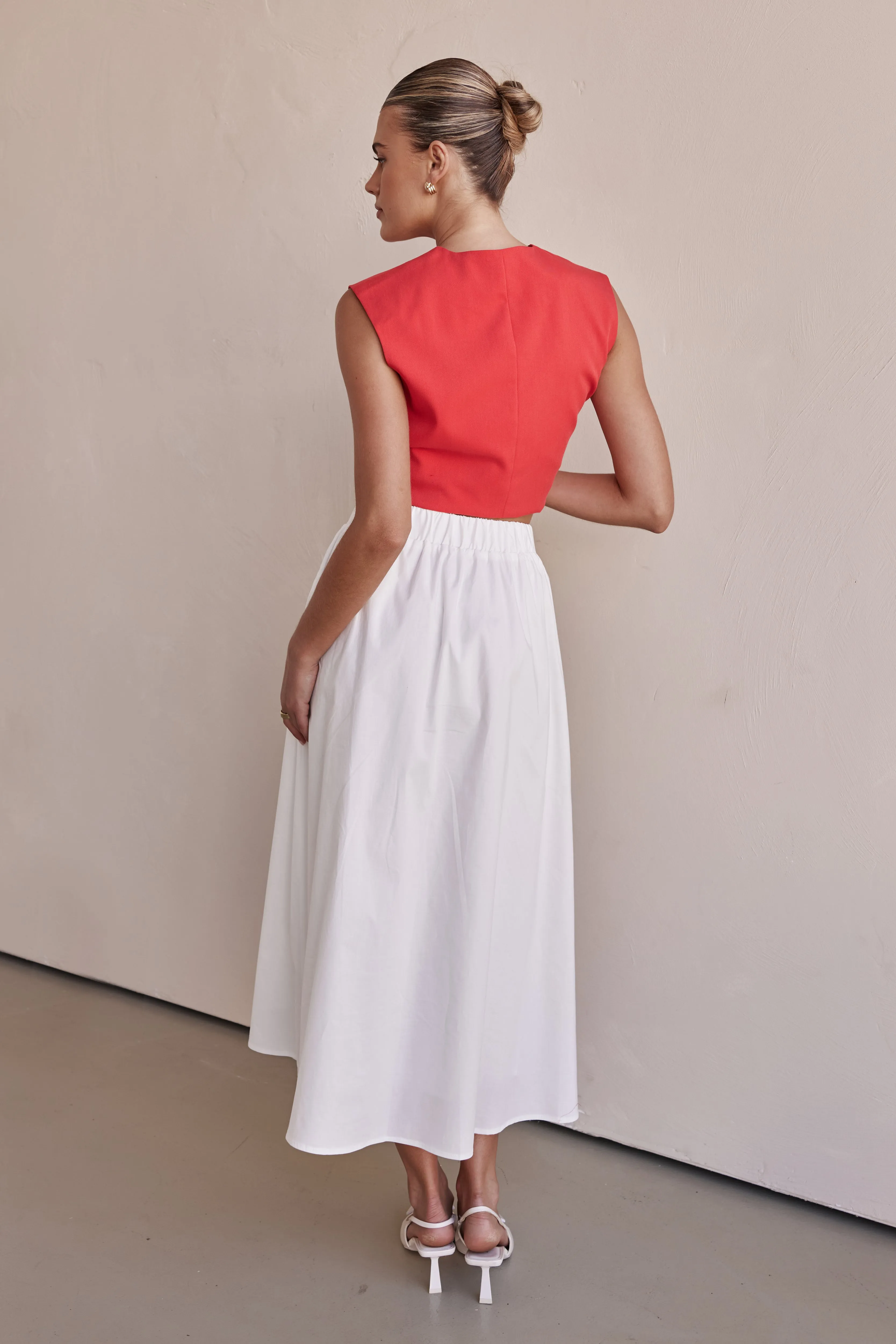 Conley Midi Skirt (White) sold by Runway Scout product image thumbnail 5