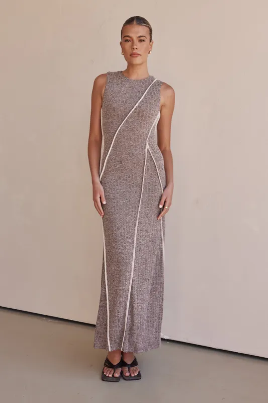 Amira Maxi Dress (Chocolate) sold by Runway Scout