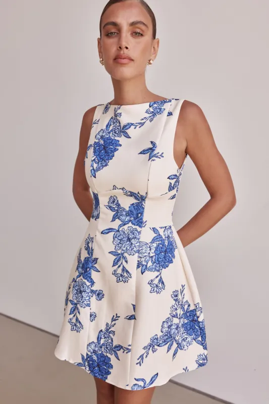 Lia Mini Dress (Cream) sold by Runway Scout