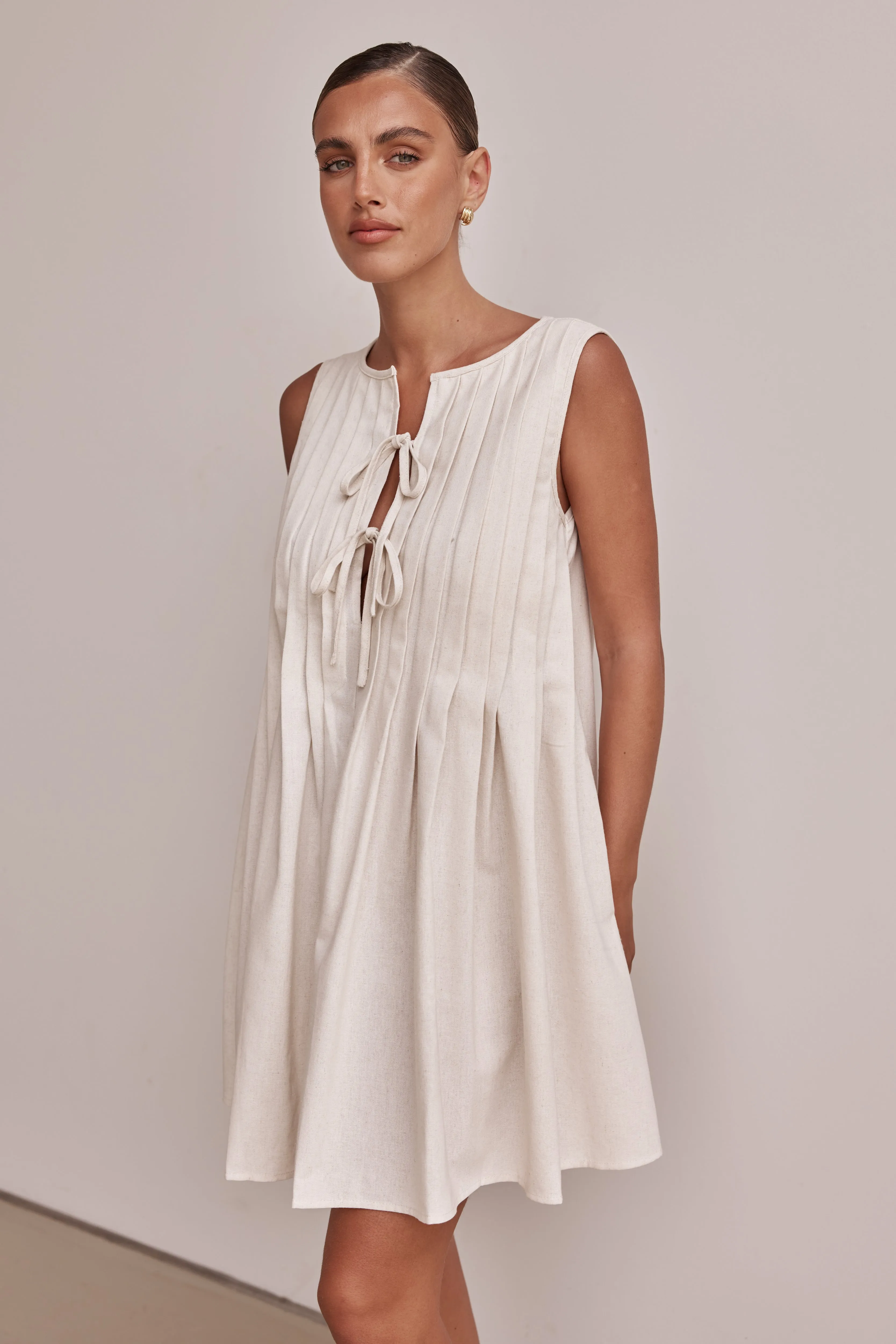 Harper Mini Dress (Cream) sold by Runway Scout product image thumbnail 5