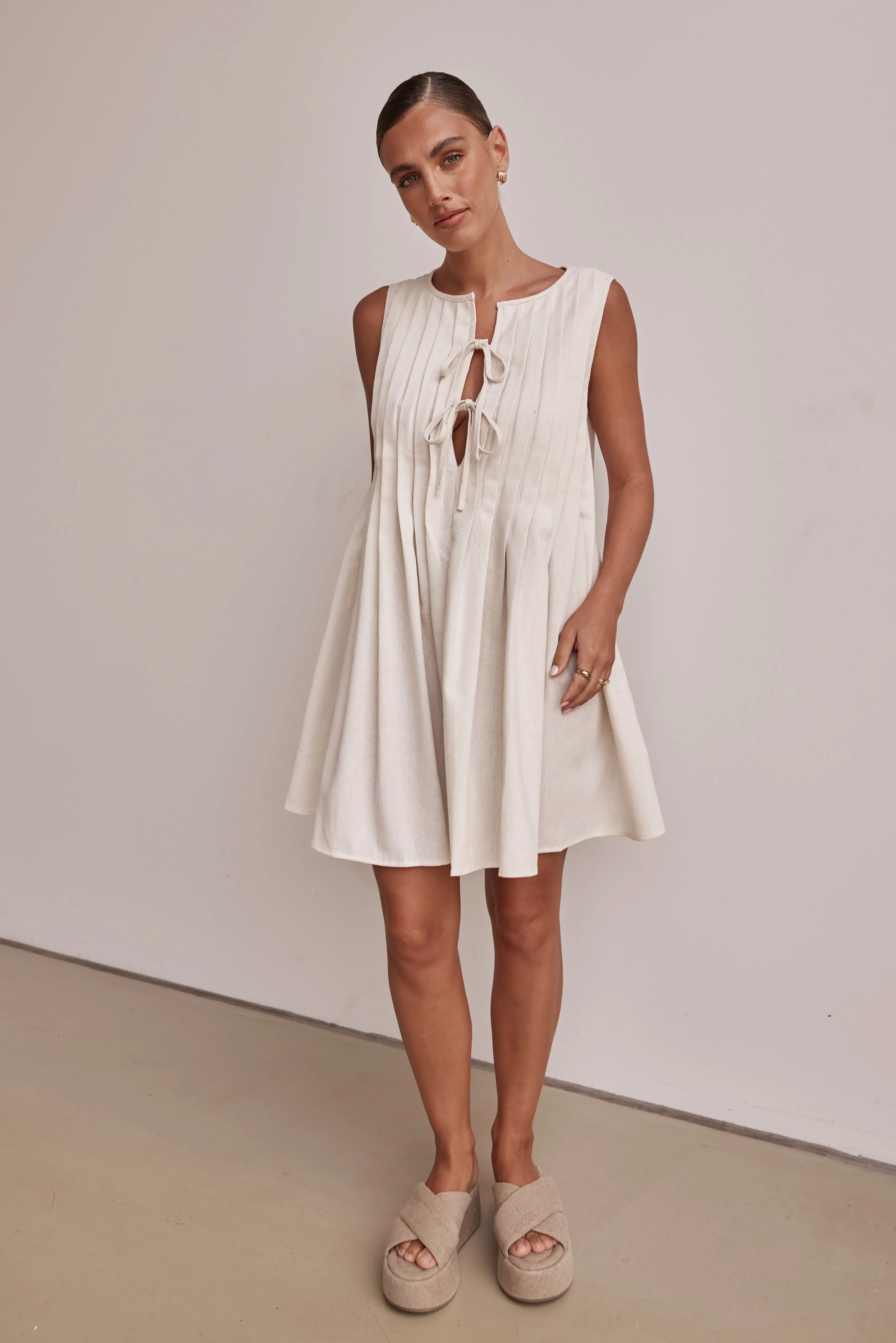 Harper Mini Dress (Cream) sold by Runway Scout product image thumbnail 3