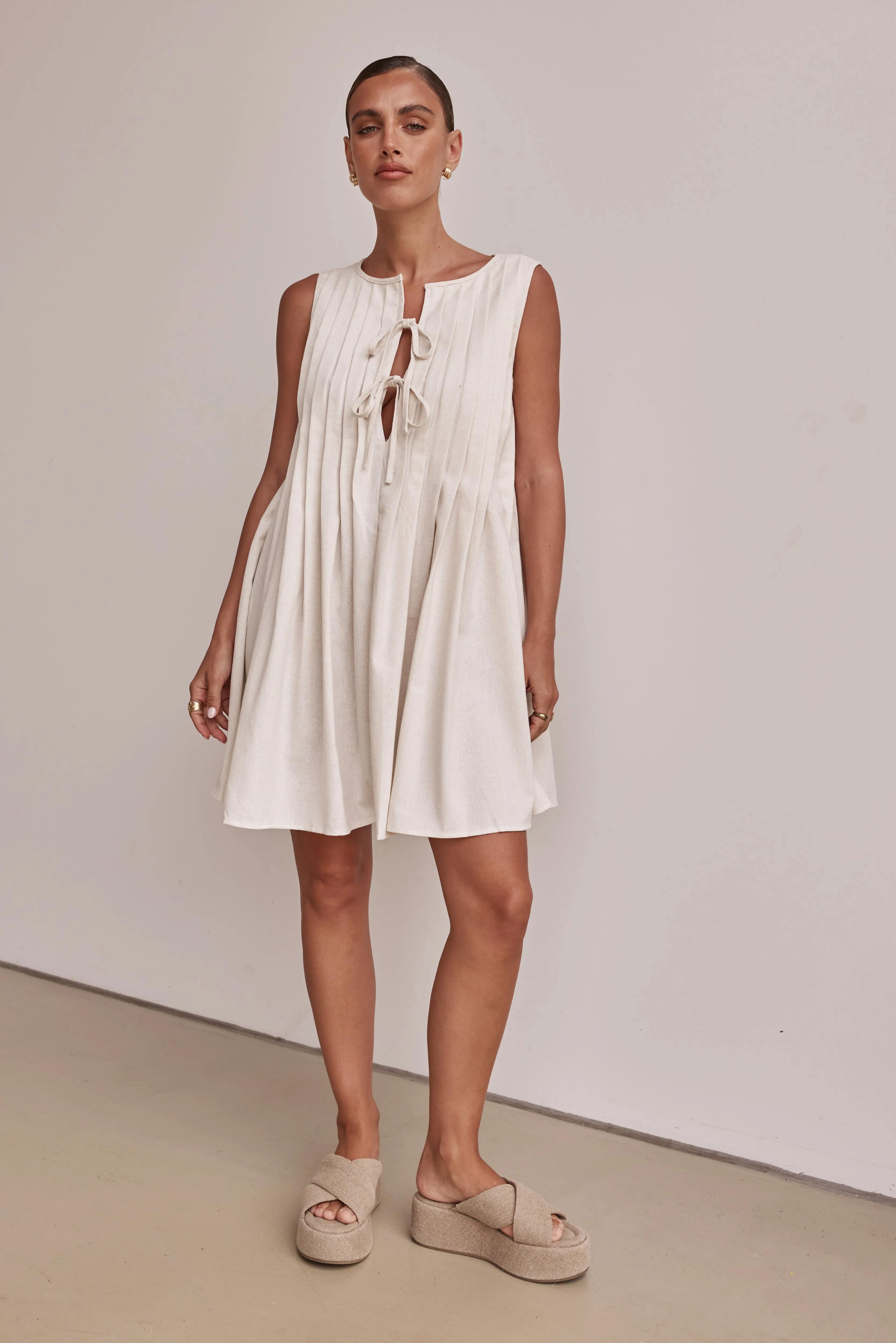 Harper Mini Dress (Cream) sold by Runway Scout product image thumbnail 2