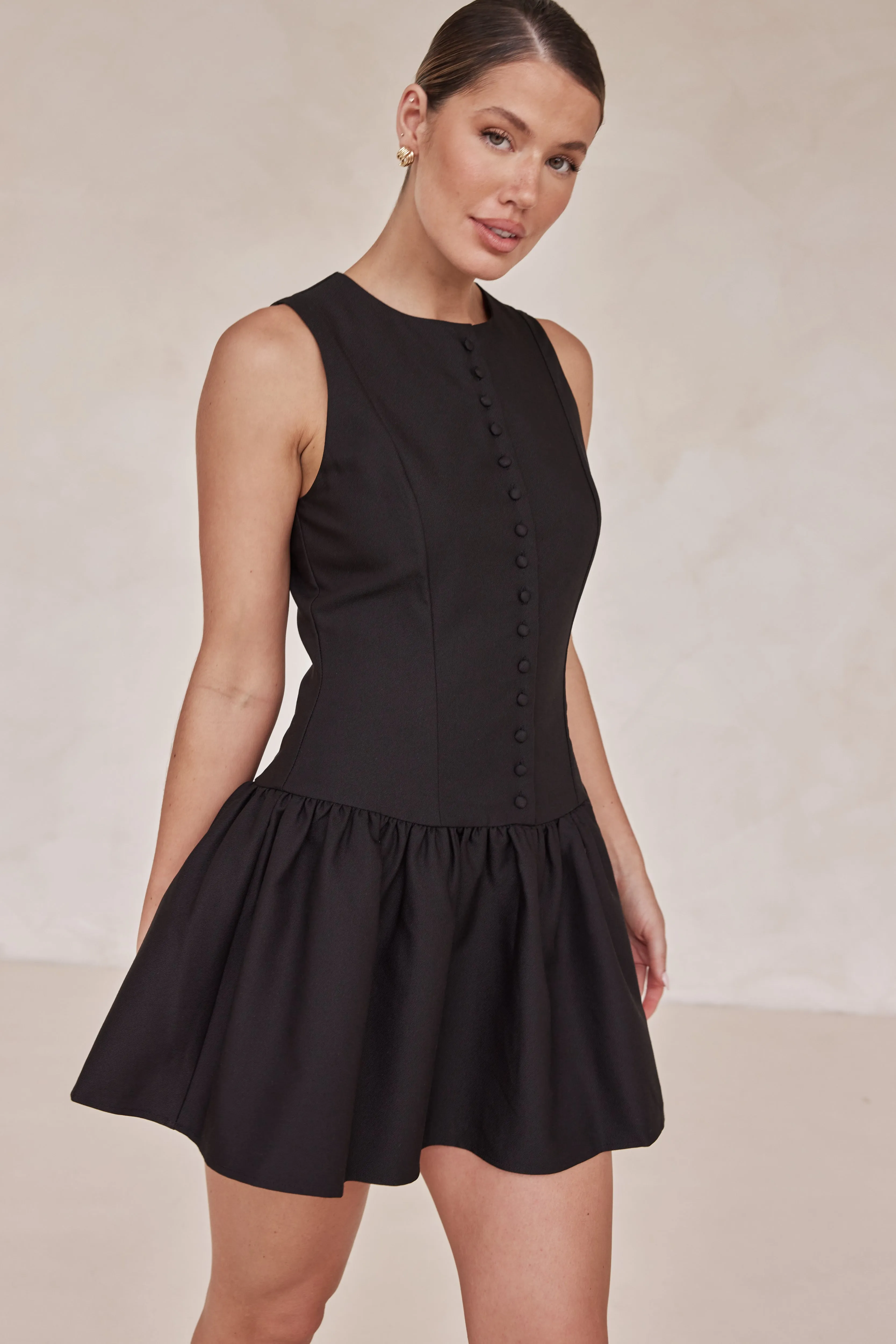 Lysandra Mini Dress (Black) sold by Runway Scout product image thumbnail 4