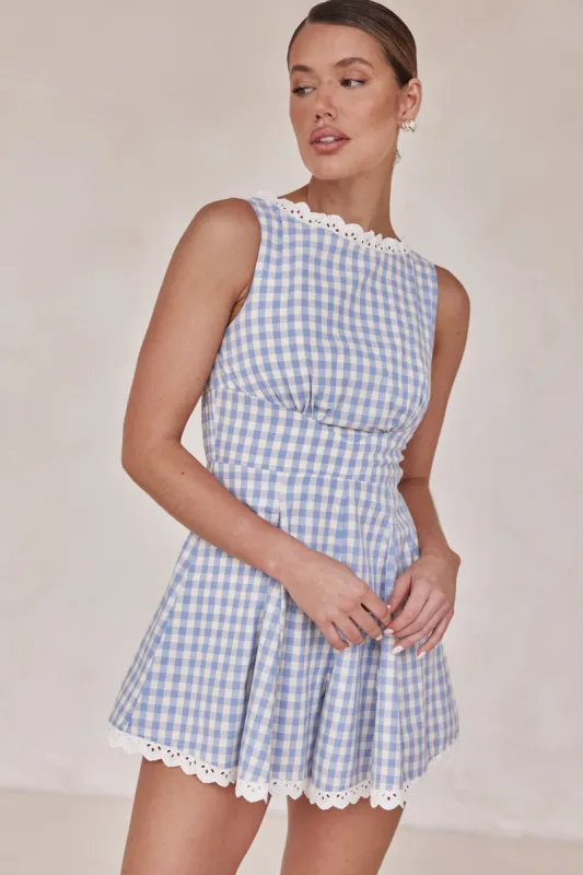 Mary Playsuit (Blue) sold by Runway Scout