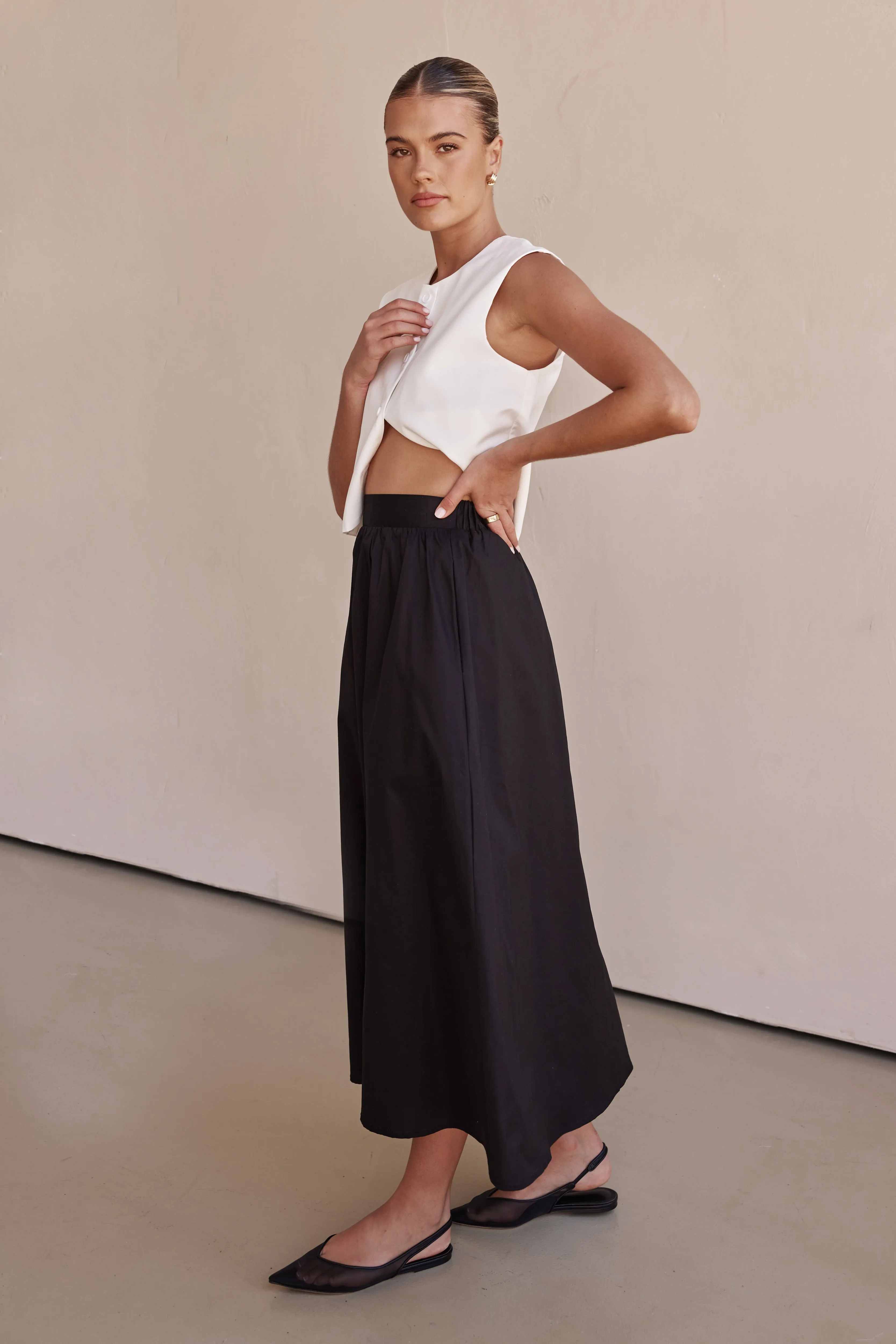 Conley Midi Skirt (Black) sold by Runway Scout product image thumbnail 5