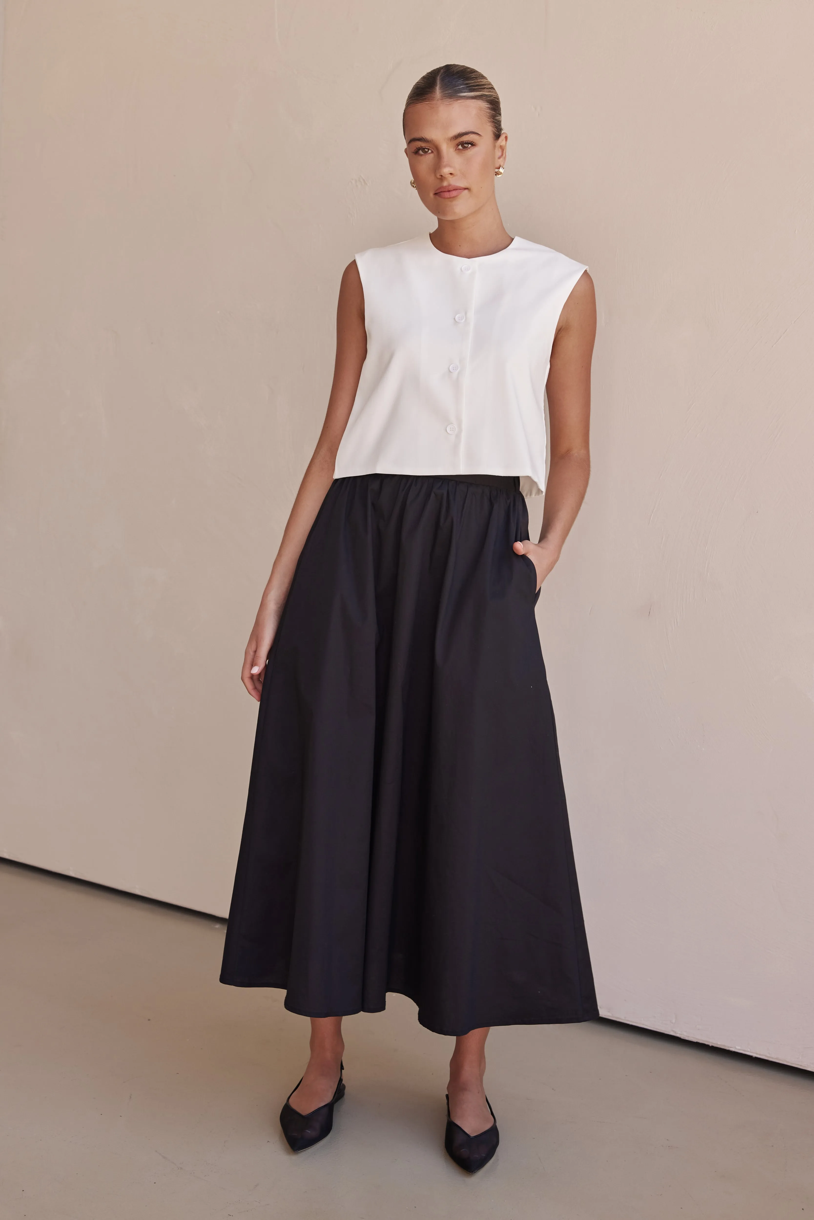 Conley Midi Skirt (Black) sold by Runway Scout product image thumbnail 3