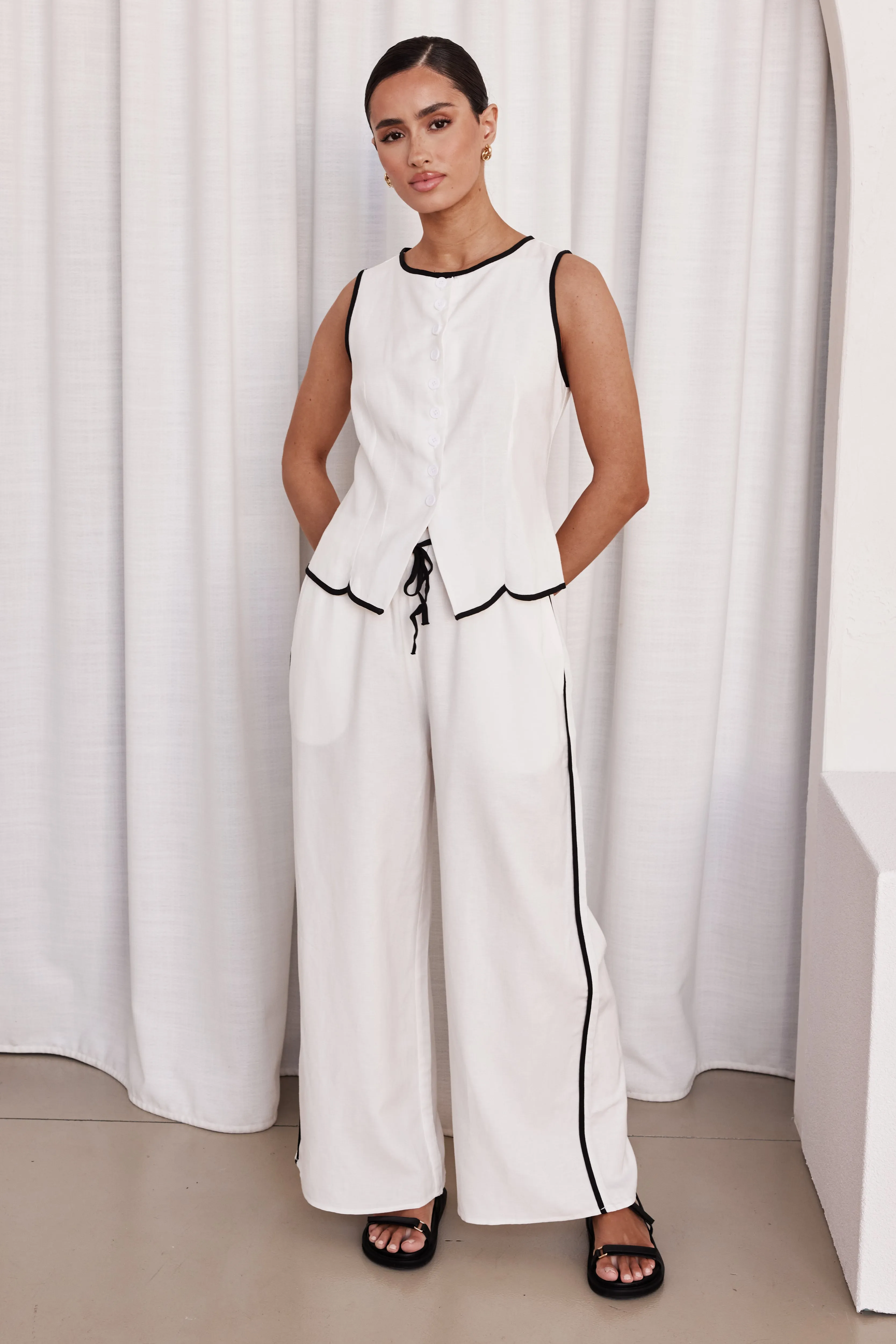 Opal Pant (White) sold by Runway Scout product image thumbnail 2
